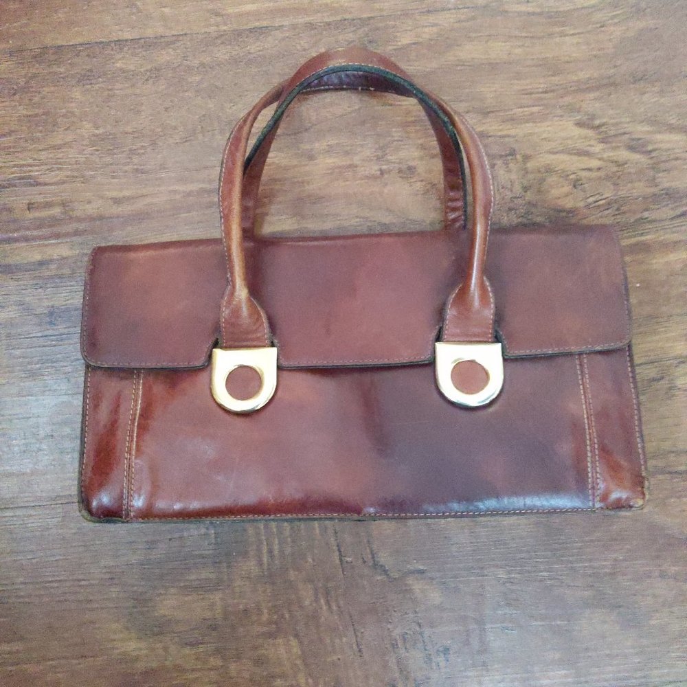Italian leather shoulder bag